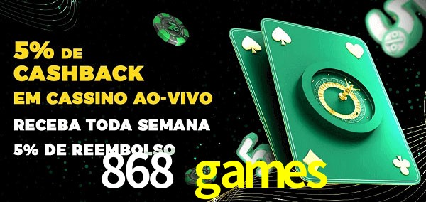 Promoções do cassino ao Vivo 868 games